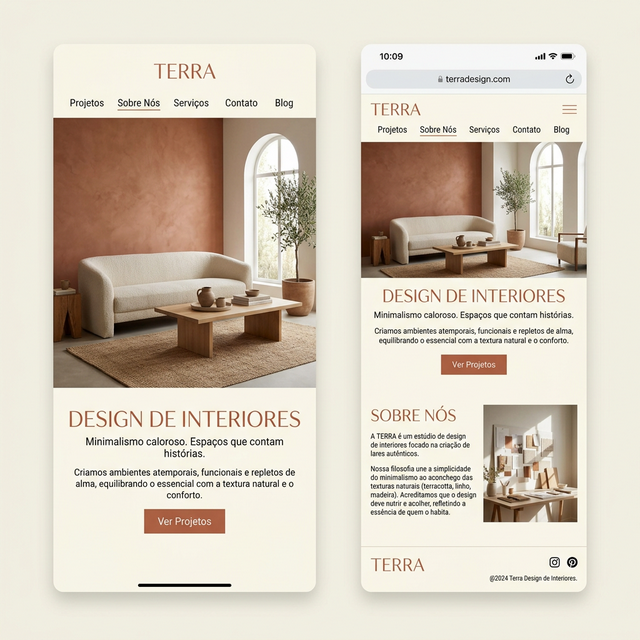 Mockup Minimalist Interior